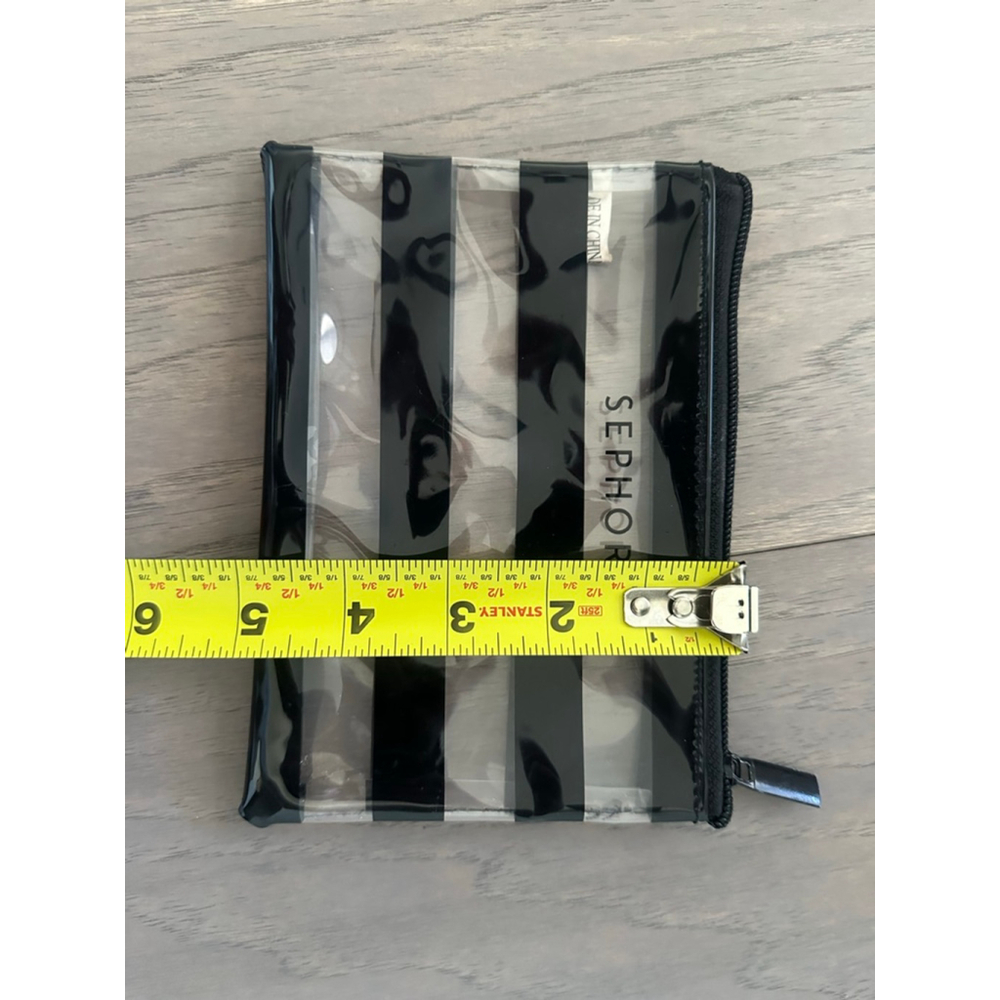 Sephora Clear and Black Striped Cosmetic Bag One Size - Picture 4 of 4